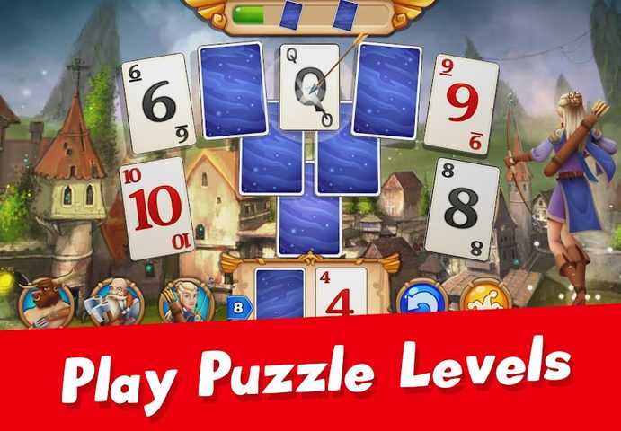 Screenshot 3: Solitaire Arthur Tale TriPeaks
