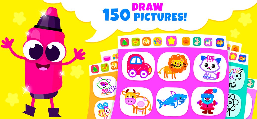 Screenshot 2: Drawing Games Learning Kids 3 4+