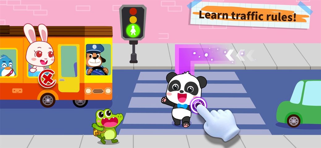 Screenshot 4: Safety & Habits -BabyBus 4+