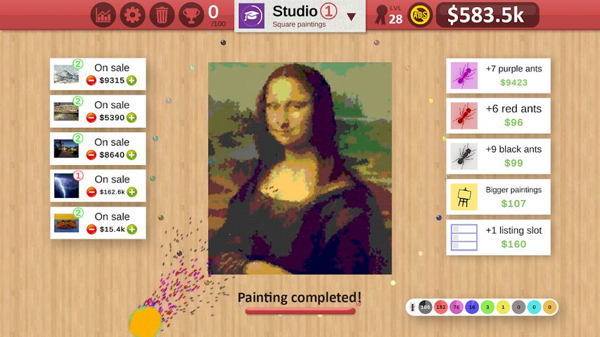 Screenshot 1: Ant Art Tycoon