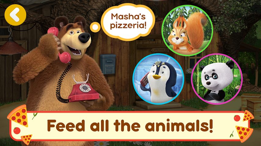 Screenshot 3: Masha and the Bear Pizza Maker