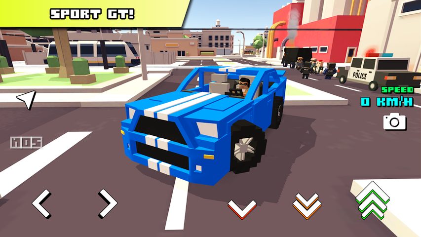 Screenshot 1: Blocky Car Racer - racing game