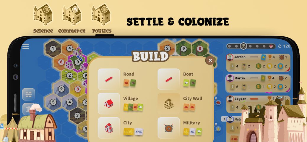 Screenshot 4: Landover - A Hex-Board Strategy Game