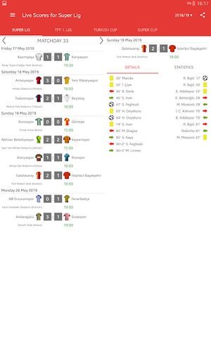 Screenshot 15: Live Scores for Super Lig 2021/2022
