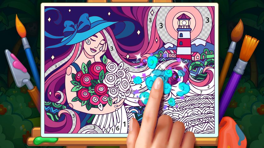 Screenshot 5: Color Stories: art gallery