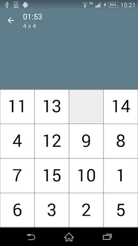 Screenshot 1: 15 Puzzle (Game of Fifteen) - Classic Puzzle Game