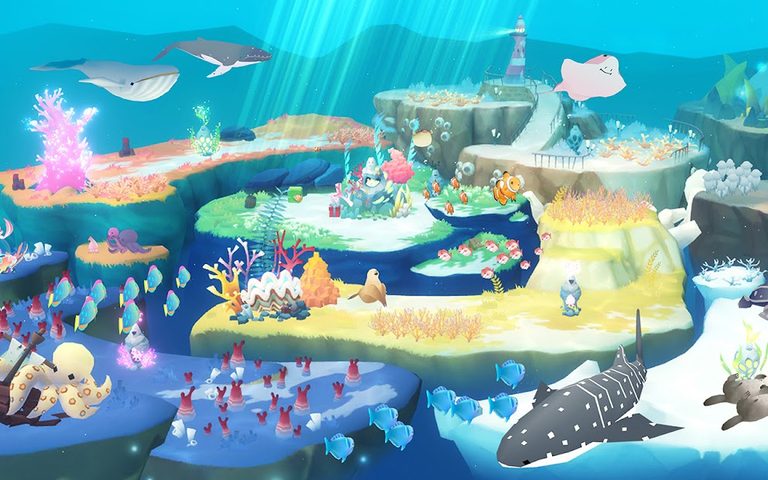 Screenshot 1: HELLO WHALE : IDLE AQUARIUM