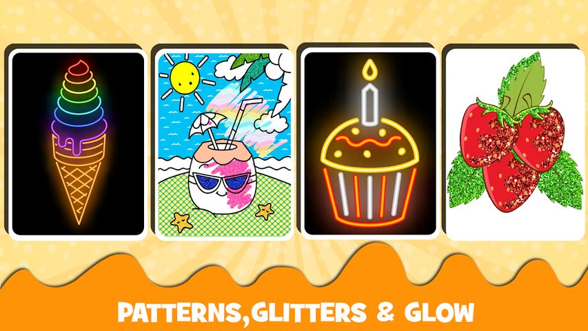Screenshot 14: Fruits Coloring book & Food Drawing book Kids Free