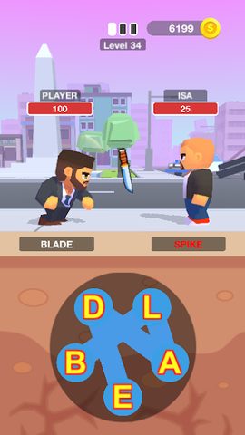 Screenshot 1: Word Duel - Battle Text
