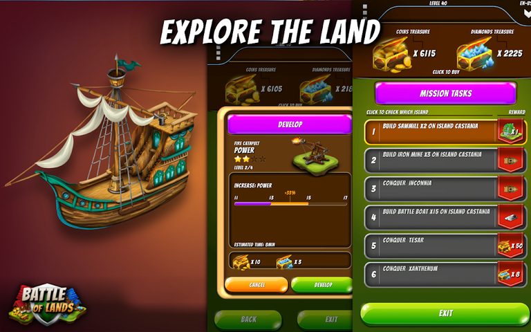 Screenshot 3: Battle of Lands -Pirate Empire