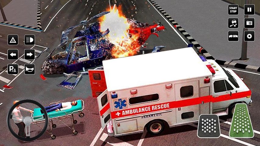 Screenshot 2: Heli Ambulance Simulator Game