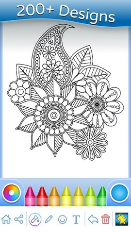 Screenshot 11: Flowers Mandala coloring book