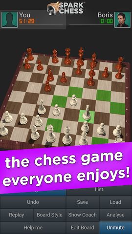 Screenshot 1: SparkChess Free