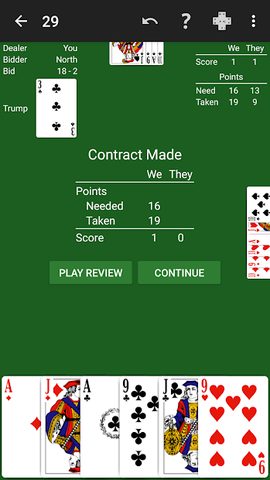 Screenshot 3: 29 Card Game by NeuralPlay