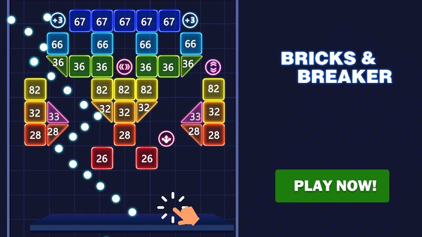 Screenshot 1: Brick Ball Fun-Crush blocks