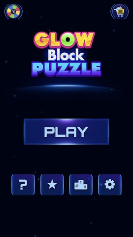 Screenshot 1: Glow Block Puzzle: Color Classic Puzzle Legend
