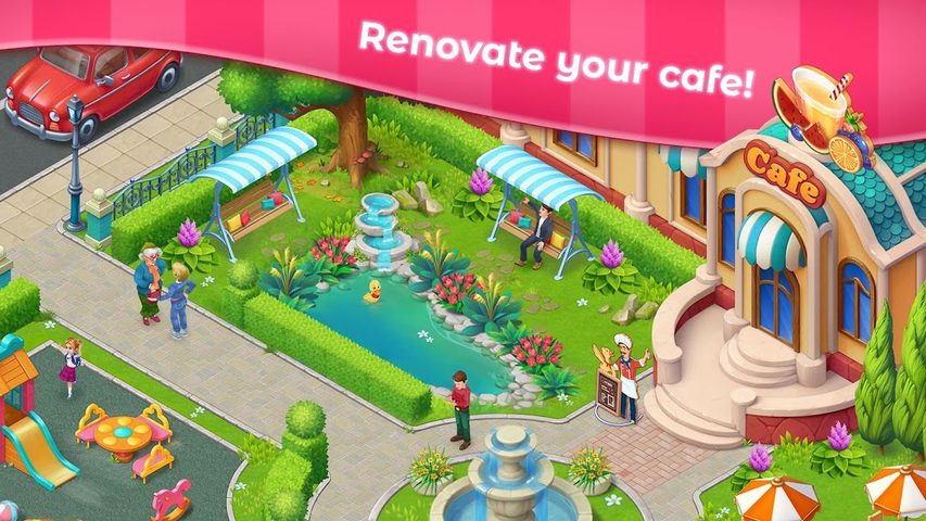 Screenshot 1: Grand Cafe Story－Match-3