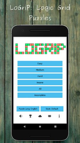 Screenshot 1: LoGriP (Logic Grid Puzzles)