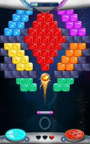 Screenshot 1: Brick Breaker Space
