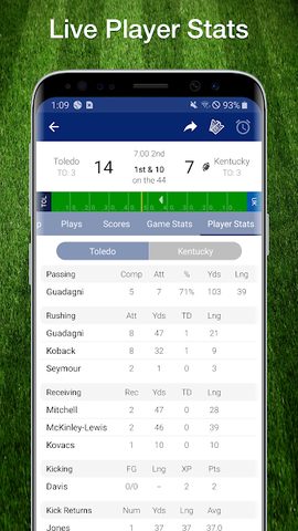 Screenshot 5: College Football Live Scores, Plays, & Schedules