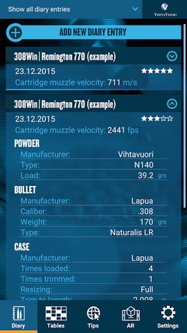 Screenshot 17: Vihtavuori Reload