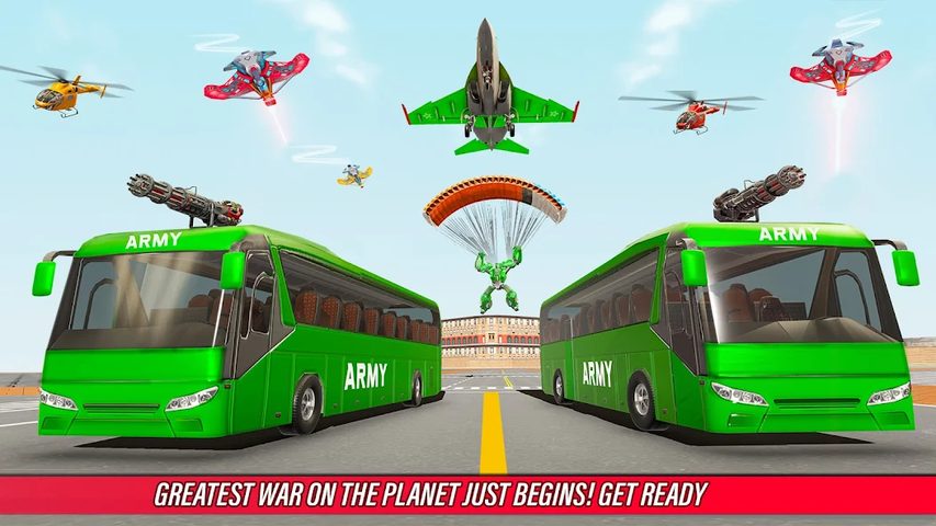 Screenshot 24: Army Bus Robot Car Game 3d