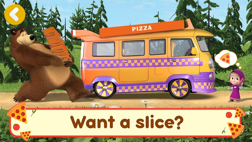 Screenshot 7: Masha and the Bear Pizza Maker
