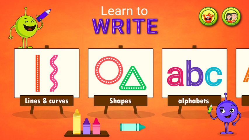 Screenshot 1: Tracing Letters and Numbers -