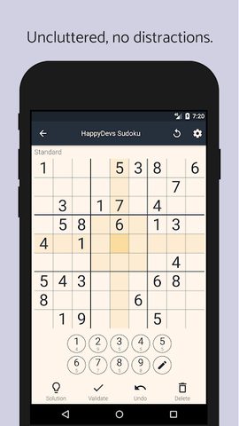 Screenshot 1: Friendly Sudoku - Free Puzzle Game, No Ads