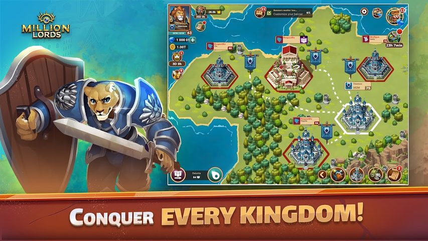 Screenshot 3: Million Lords: Kingdom Conquest - Strategy War MMO