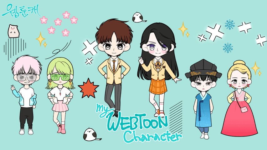Screenshot 1: My Webtoon Character:Kpop IDOL