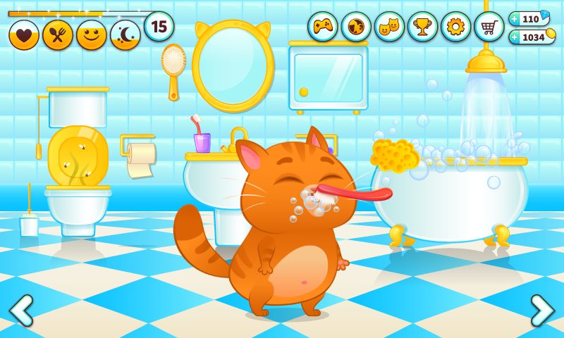 Screenshot 1: Bubbu – My Virtual Pet Cat