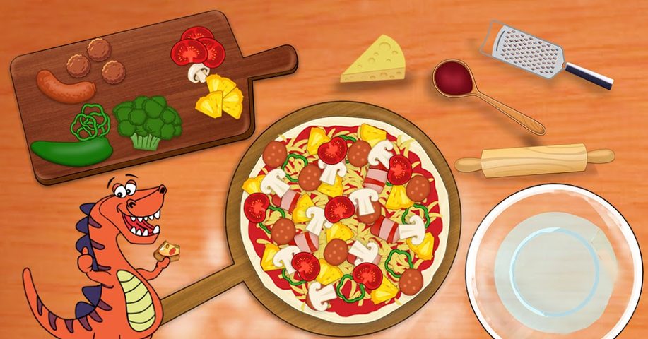 Screenshot 9: Dino Pizza  - Cooking games