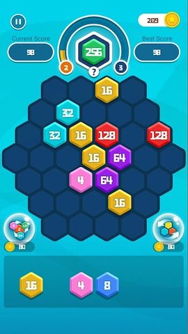 Screenshot 2: HexPuz - Hexa Merge Puzzle