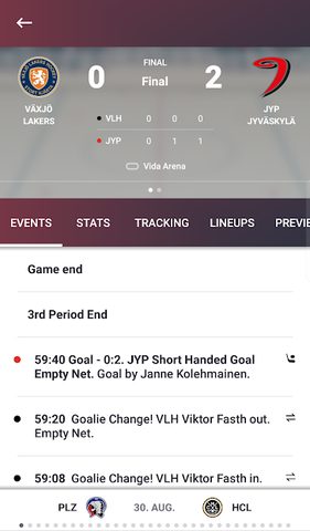 Screenshot 1: Champions Hockey League