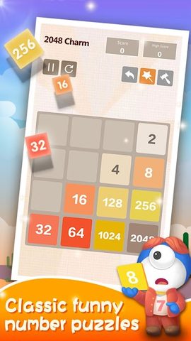 Screenshot 4: 2048 Charm: Classic Number Puzzle Game