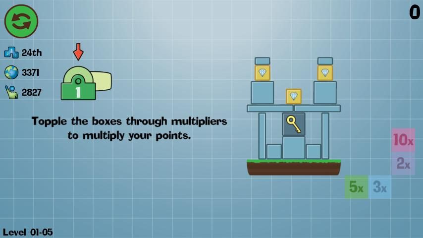Screenshot 4: Box Topple - Knockdown!