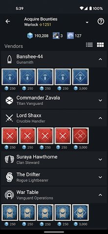Screenshot 3: Destiny 2 Companion