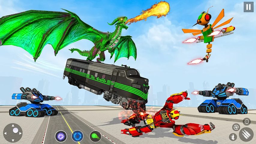 Screenshot 22: Dragon Fly Robot Car Game 3d