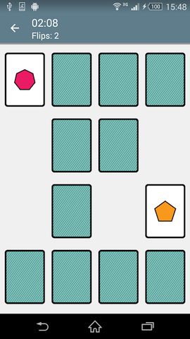 Screenshot 1: Concentration (Matching Pairs)