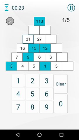 Screenshot 1: Math Games