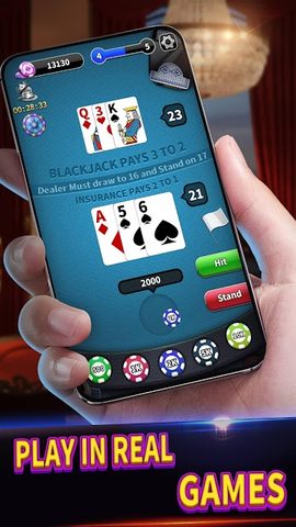 Screenshot 1: BlackJack 21 lite offline game