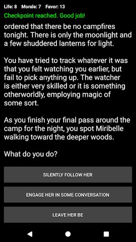 Screenshot 3: Ranger's Choice: Choices Game RPG