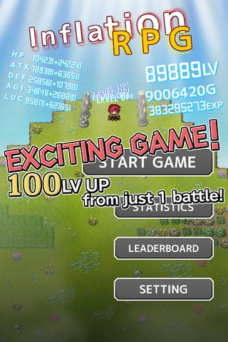 Screenshot 1: Inflation RPG