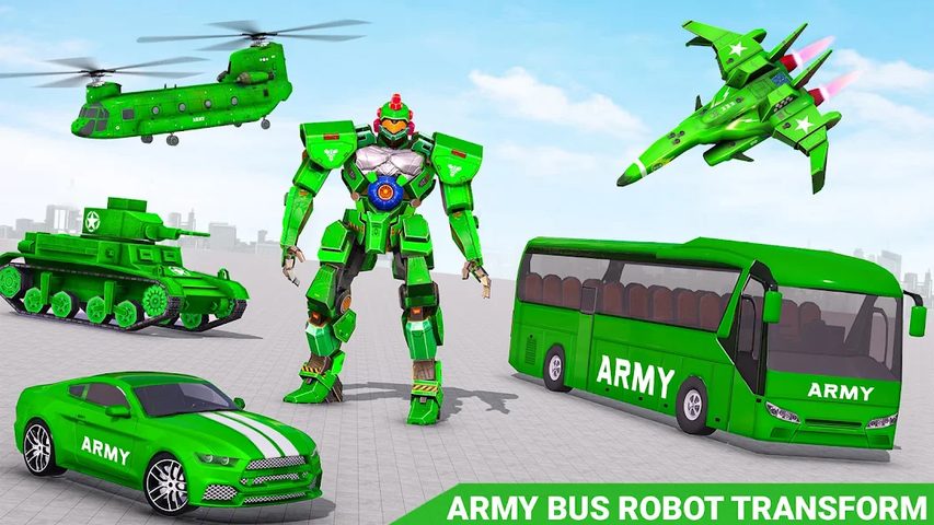 Screenshot 20: Army Bus Robot Car Game 3d