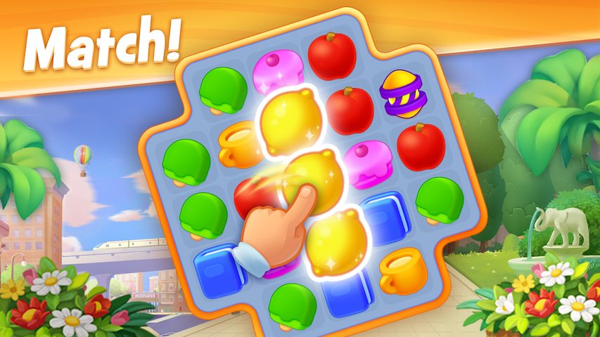 Screenshot 5: Town Story - Match 3 Puzzle