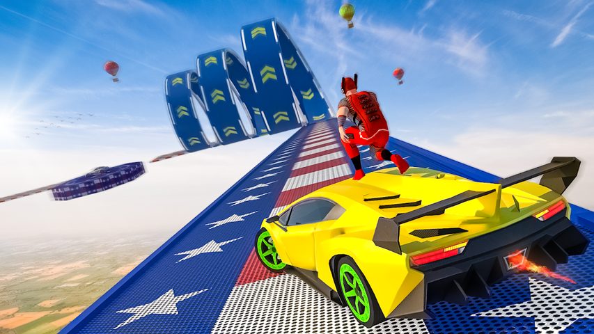 Screenshot 13: Superhero Car: Mega Ramp Games