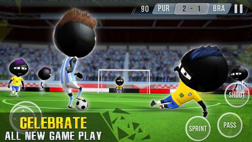 Screenshot 1: Stickman Football Kick Stars
