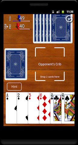 Screenshot 1: Cribbage Classic