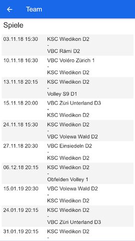 Screenshot 3: Volley Zürich